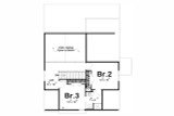 Craftsman House Plan - Richmond Creek 99000 - 2nd Floor Plan