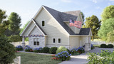 Craftsman House Plan - Richmond Creek 99000 - Front Exterior - 4th of July - 