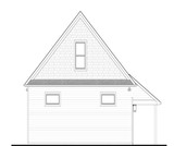 Traditional House Plan - 44761 - Left Exterior