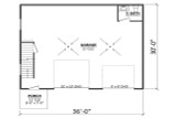Traditional House Plan - 44761 - 1st Floor Plan