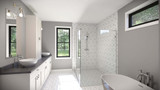 Farmhouse House Plan - 95971 - Master Bathroom