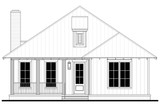Cottage House Plan - Shady Lake 82328 - Exterior