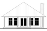 Cottage House Plan - Shady Lake 82328 - Rear Exterior