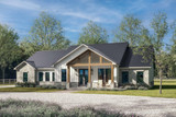 Craftsman House Plan - Rose Hill 78523 - Front Exterior