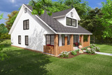 Bungalow House Plan - East River 44144 - Left Exterior