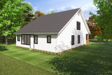 Bungalow House Plan - East River 44144 - Rear Exterior