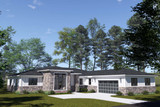 Modern House Plan - 60535 - Left Exterior