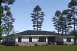 Modern House Plan - 60535 - Rear Exterior
