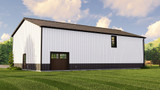 Farmhouse House Plan - 43980 - Rear Exterior