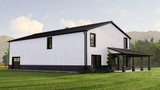 Farmhouse House Plan - 43980 - Left Exterior