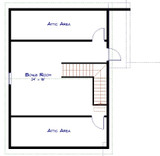 Craftsman House Plan - Lorence 53984 - 2nd Floor Plan