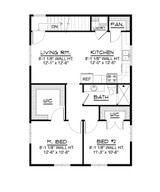 Secondary Image - Modern House Plan - 64722 - 2nd Floor Plan