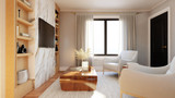 Modern House Plan - 64722 - Living Room