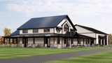 Farmhouse House Plan - 63604 - Left Exterior