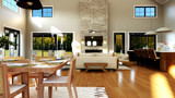 Farmhouse House Plan - 63604 - Living Room