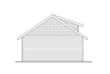Traditional House Plan - Garage 71811 - Left Exterior