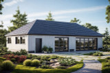 Prairie House Plan - Garage w/Shop 24950 - Front Exterior