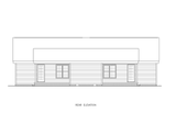 Bungalow House Plan - Holly 63805 - Rear Exterior