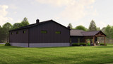 Farmhouse House Plan - 91077 - Rear Exterior