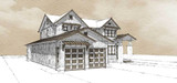 Farmhouse House Plan - Oakstone 45313 - Left Exterior