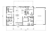 Ranch House Plan - Cardinal 84771 - 1st Floor Plan