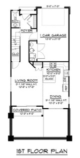 Contemporary House Plan - 86928 - 1st Floor Plan