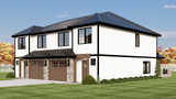 Contemporary House Plan - 23591 - Right Exterior