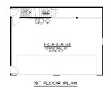 Country House Plan - 95440 - 1st Floor Plan