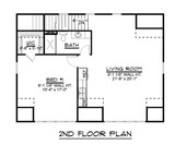 Secondary Image - Country House Plan - 95440 - 2nd Floor Plan