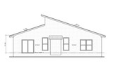 Modern House Plan - Teglia Modern 22767 - Rear Exterior