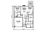 Modern House Plan - Teglia Modern 22767 - 1st Floor Plan