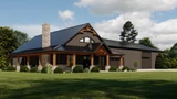 Modern House Plan - 99310 - Left Exterior
