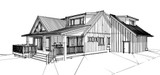 Modern House Plan - Eagle’s Hollow 13263 - Left Exterior