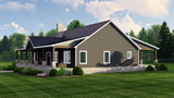 Ranch House Plan - 76025 - Right Exterior