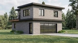 Contemporary House Plan - 51857 - Front Exterior