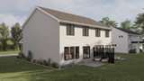 Farmhouse House Plan - Waycross 17720 - Rear Exterior