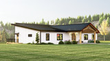 Contemporary House Plan - 38990 - Left Exterior