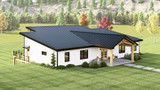 Contemporary House Plan - 38990 - Left Exterior