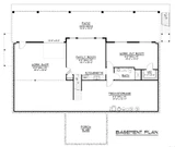 Contemporary House Plan - 38990 - Basement Floor Plan