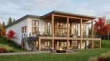 Contemporary House Plan - 38990 - Rear Exterior