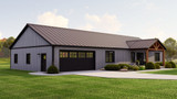 Farmhouse House Plan - 23285 - Left Exterior