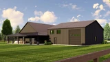 Farmhouse House Plan - 94554 - Left Exterior