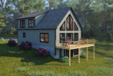 Mountain Rustic House Plan - Sandy River 43852 - Front Exterior
