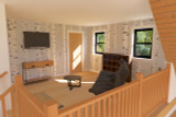 Mountain Rustic House Plan - Sandy River 43852 - Loft
