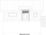 Contemporary House Plan - Hammersley Inlet Overlook 39899 - Rear Exterior