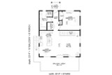 Contemporary House Plan - Hammersley Inlet Overlook 39899 - 1st Floor Plan