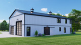 Farmhouse House Plan - 45429 - Rear Exterior