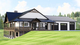 Craftsman House Plan - 33331 - Left Exterior