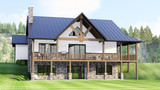 Craftsman House Plan - 33331 - Left Exterior