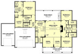 Farmhouse House Plan - Bradford 26009 - 1st Floor Plan